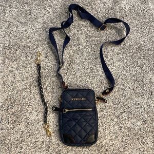 Micro Crosby Crossbody Bag MZ WALLACE, Navy blue